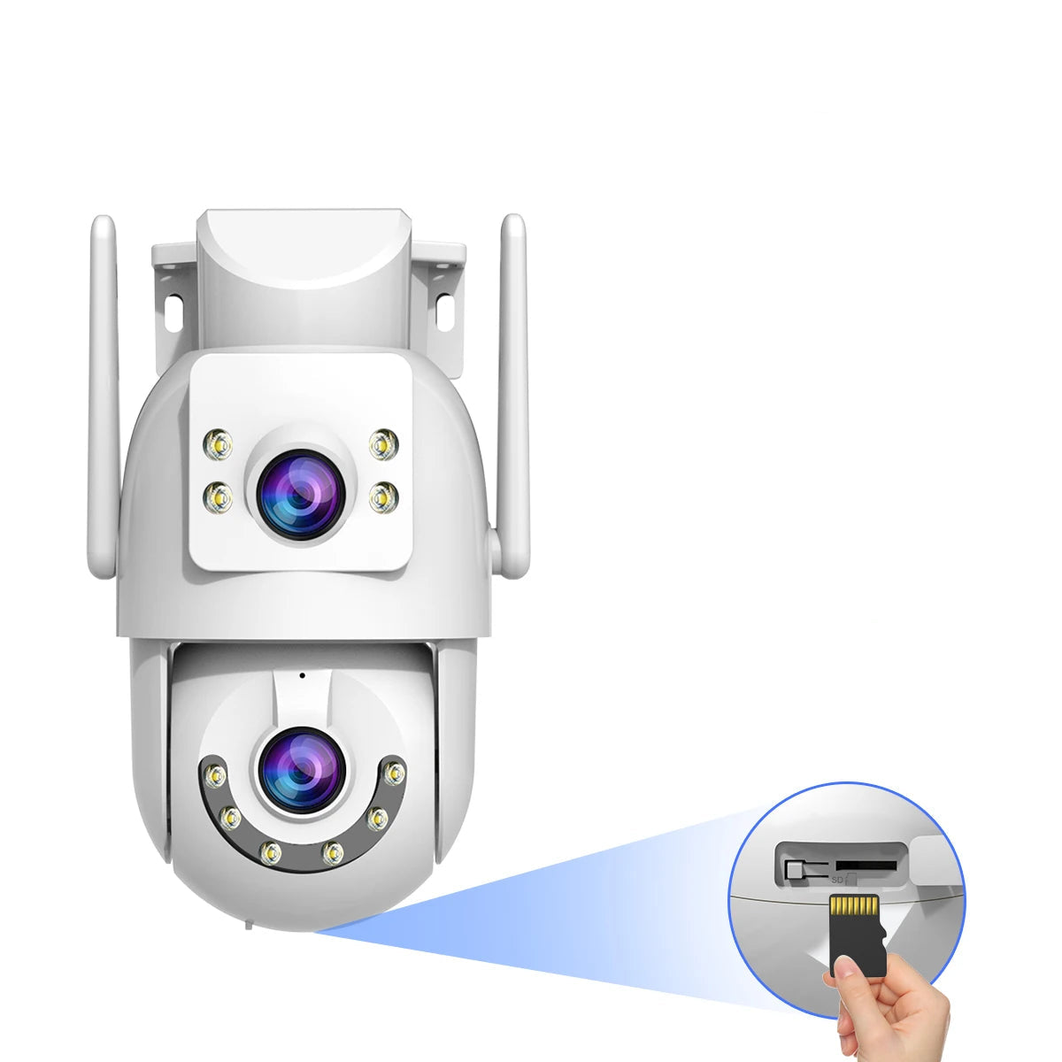 Caméra de Surveillance Extérieure 4K 8MP – WiFi Double Bande & AI