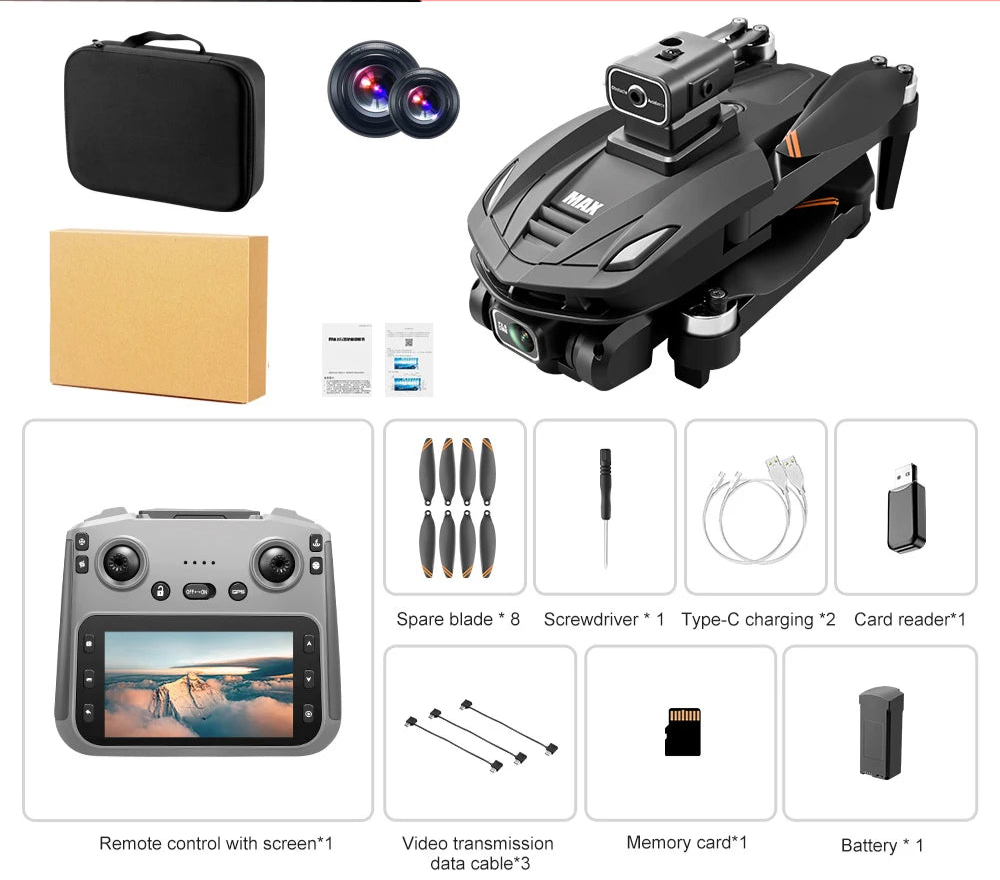 Drone V168 Pro Max – 8K GPS, 5G WiFi & Évitement d’Obstacles 360°
