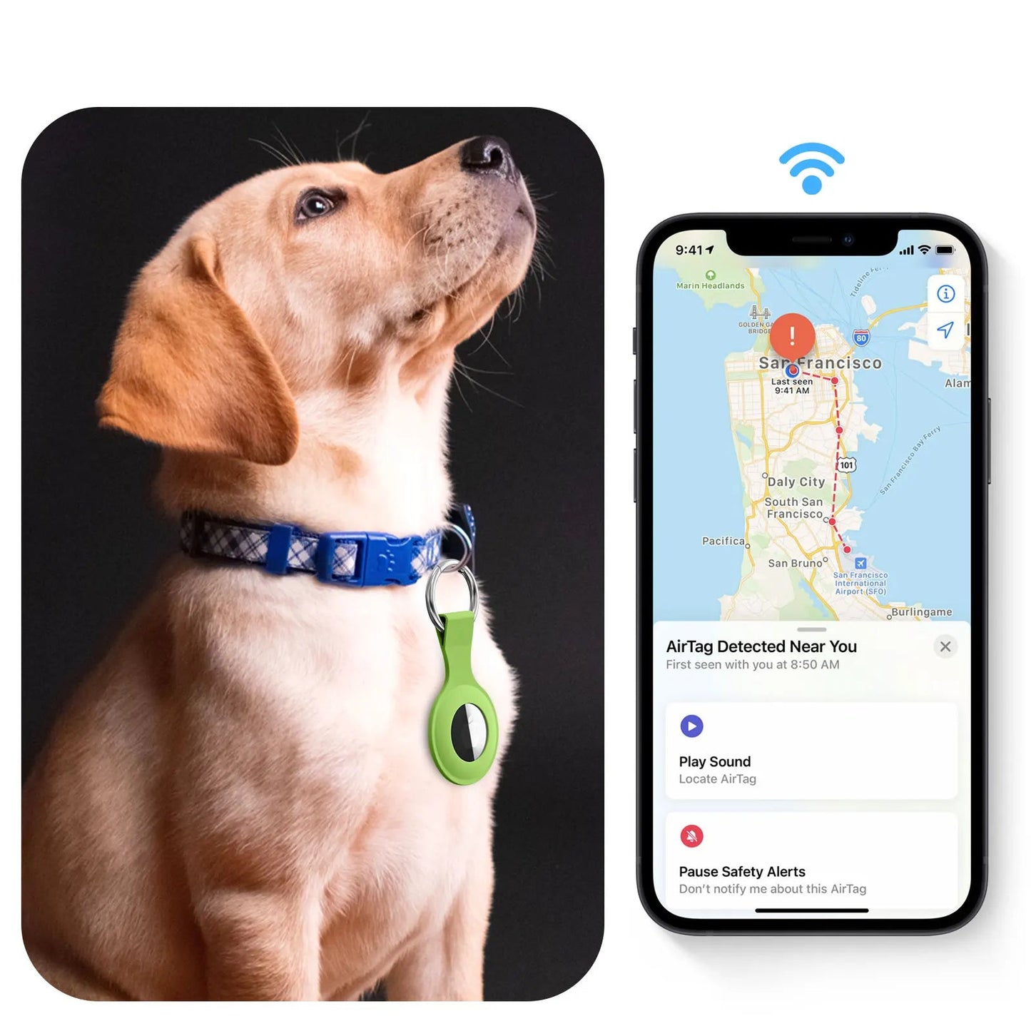 Étui en Silicone pour Traceur Bluetooth – Protection & Porte-Clés