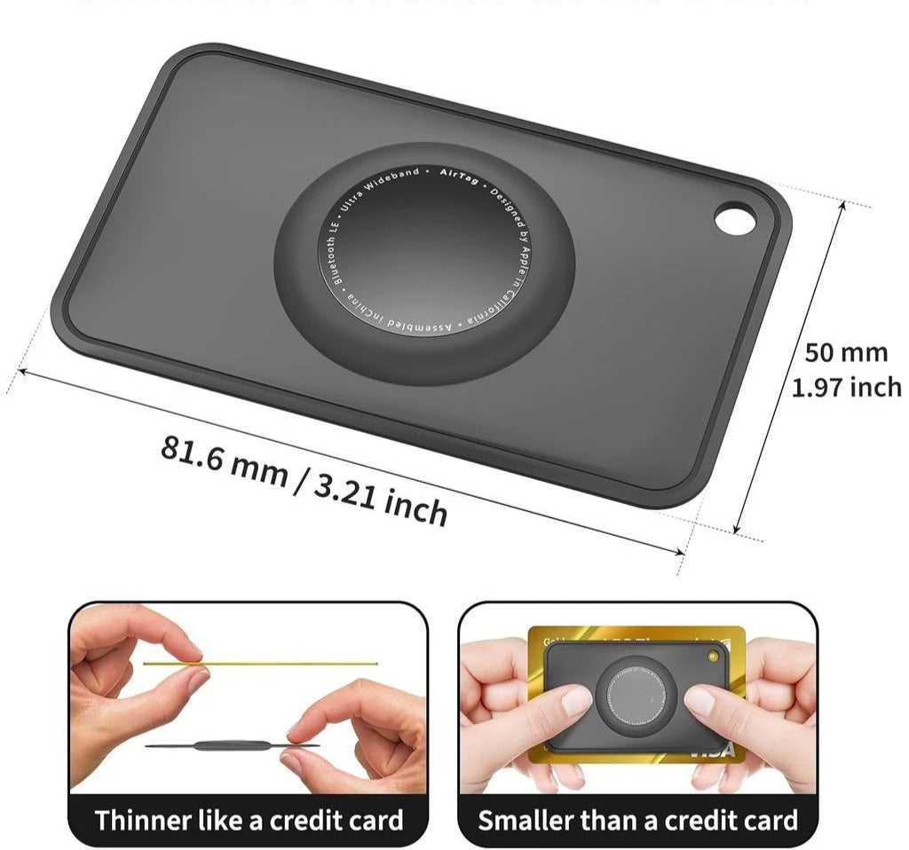 Étui Carte Ultra Fin pour Traceur Bluetooth – Compatible Portefeuille, Sac & Accessoires