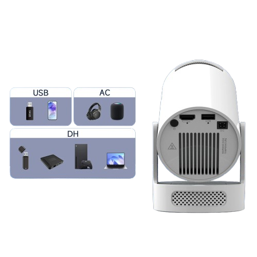 Projecteur Portable Magcubic HY300 Pro+ – 260 ANSI, Wi-Fi 6, Android 11