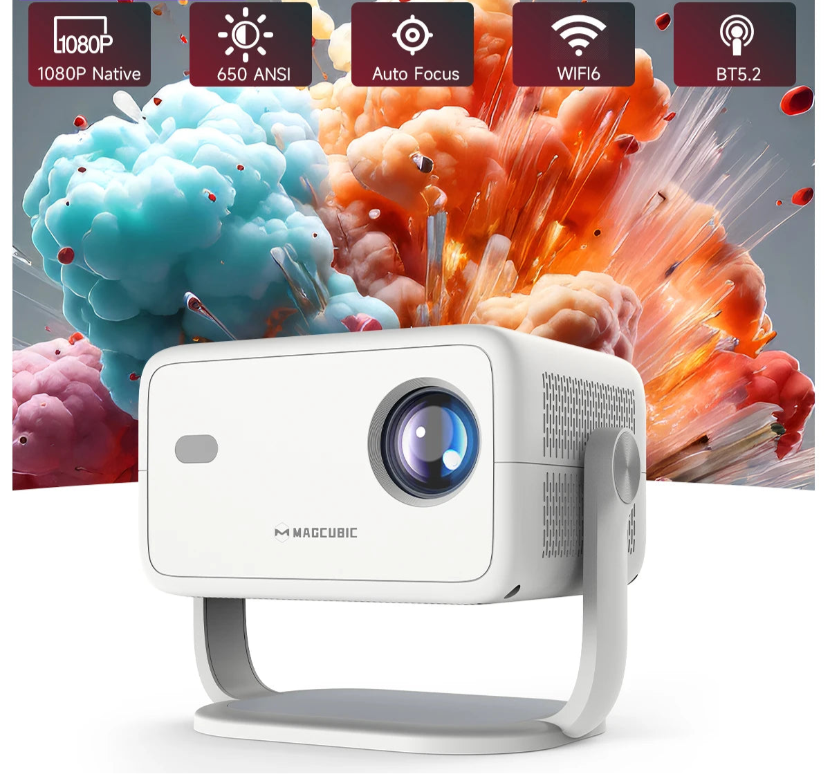 Projecteur Portable Magcubic L018 – 650 ANSI, Full HD, WiFi6 & BT 5.2