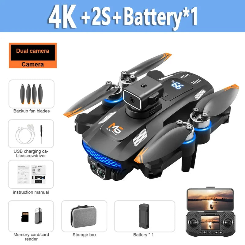 Drone Professionnel 8K - Télécommande Écran & GPS 5G