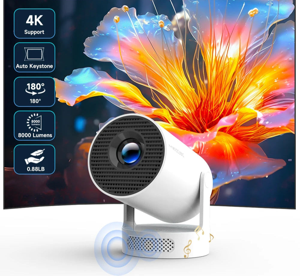 Projecteur Portable Magcubic HY300 Pro+ – 260 ANSI, Wi-Fi 6, Android 11